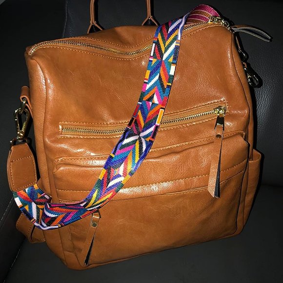 Women Brown Travel Backpack with Tassel main image 12